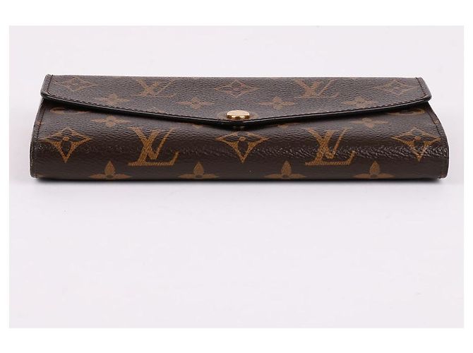 Louis Vuitton Monogramm Gold-Tone Sarah Long Wallet Schwarz - Ansicht 6