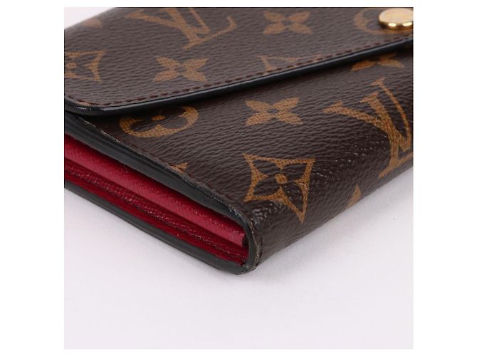 Louis Vuitton Monogramm Gold-Tone Sarah Long Wallet Schwarz - Ansicht 7