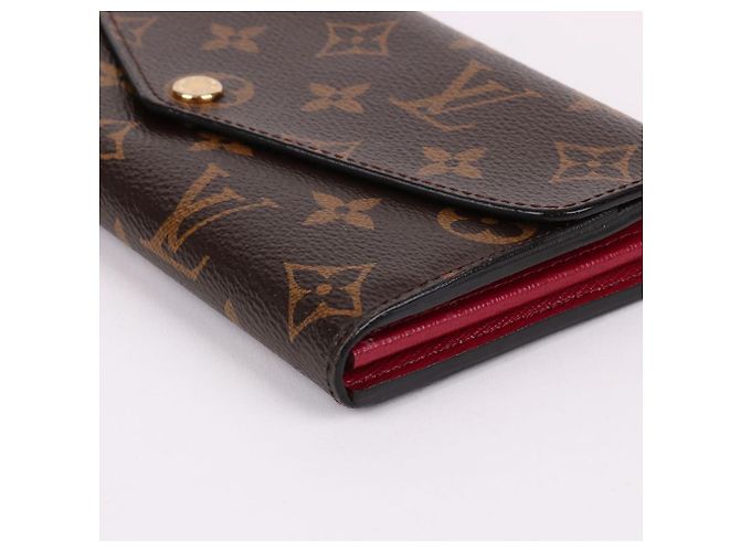 Louis Vuitton Monogramm Gold-Tone Sarah Long Wallet Schwarz - Ansicht 8