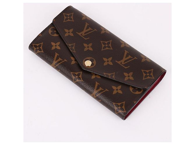 Louis Vuitton Monogramm Gold-Tone Sarah Long Wallet Schwarz - Ansicht 9
