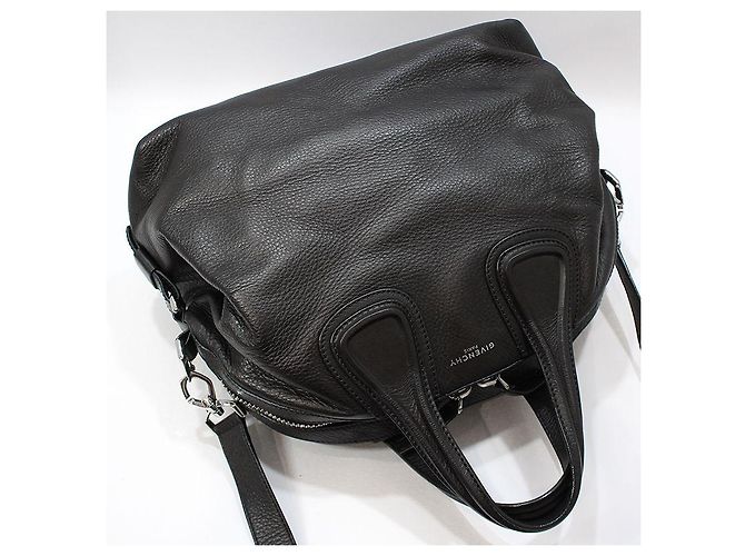 Givenchy Black Leather New Nightingale Medium Silver-tone Shoulder Bag - view 3