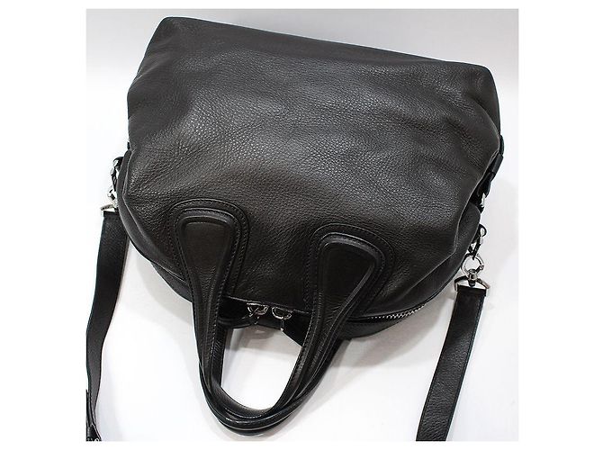 Givenchy Black Leather New Nightingale Medium Silver-tone Shoulder Bag - view 4
