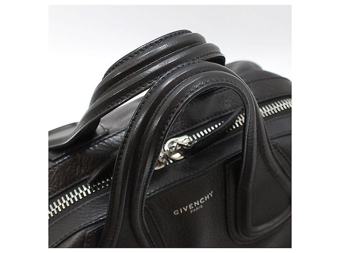 Givenchy Black Leather New Nightingale Medium Silver-tone Shoulder Bag - view 6