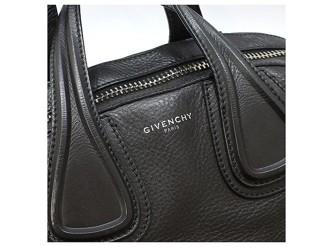 Givenchy Black Leather New Nightingale Medium Silver-tone Shoulder Bag - view 7