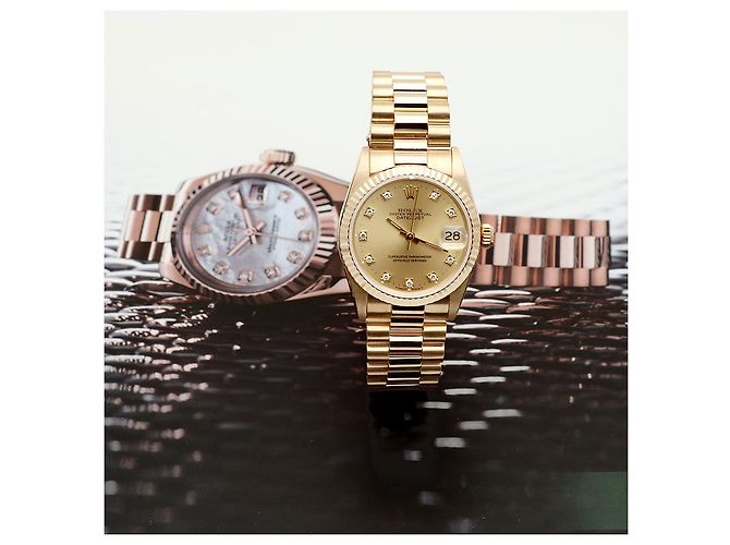 Rolex Reloj Datejust Gold Medium para mujer en oro con diamantes originales Dorado - vista 23