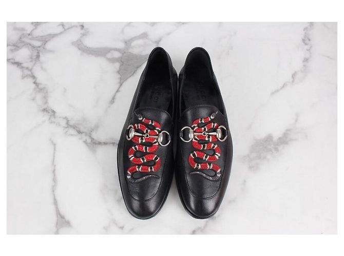 Gucci Loafer de couro com detalhe de mors de cobra - vista 7