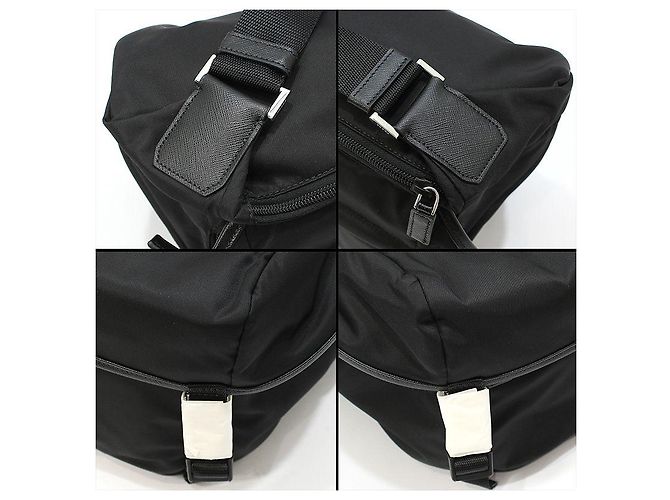 Prada Borsa a tracolla grande Re-Nylon Tessuto Pocono Biker, non utilizzata / Nero - vista 11