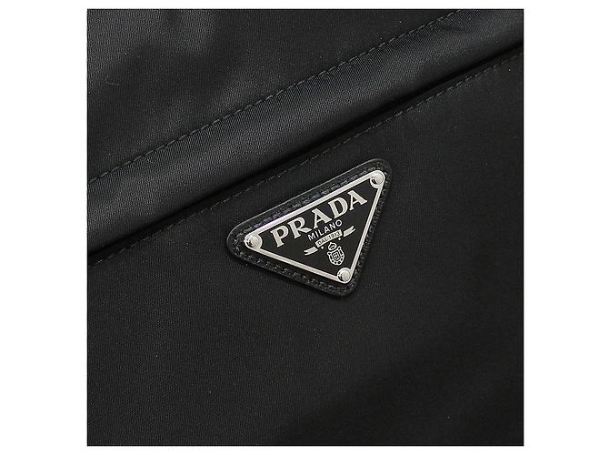 Prada Borsa a tracolla grande Re-Nylon Tessuto Pocono Biker, non utilizzata / Nero - vista 8