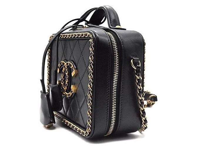 Chanel Borsa a tracolla Cosmetic Around con catena Nero - vista 2