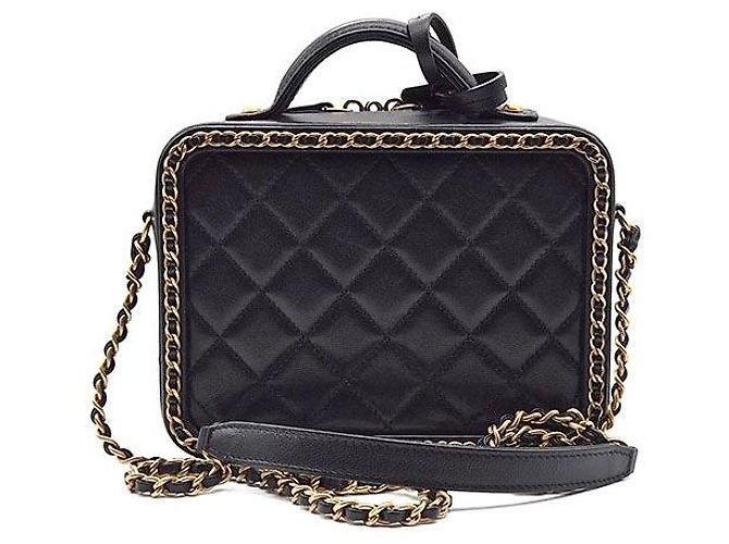Chanel Borsa a tracolla Cosmetic Around con catena Nero - vista 3