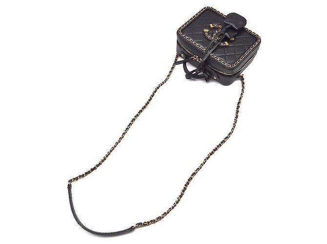 Chanel Borsa a tracolla Cosmetic Around con catena Nero - vista 4