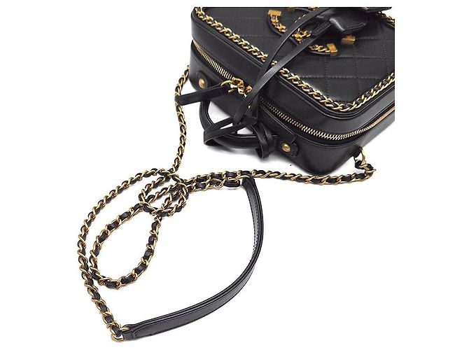 Chanel Borsa a tracolla Cosmetic Around con catena Nero - vista 5