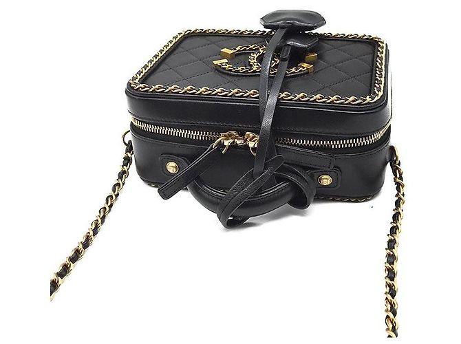 Chanel Borsa a tracolla Cosmetic Around con catena Nero - vista 6