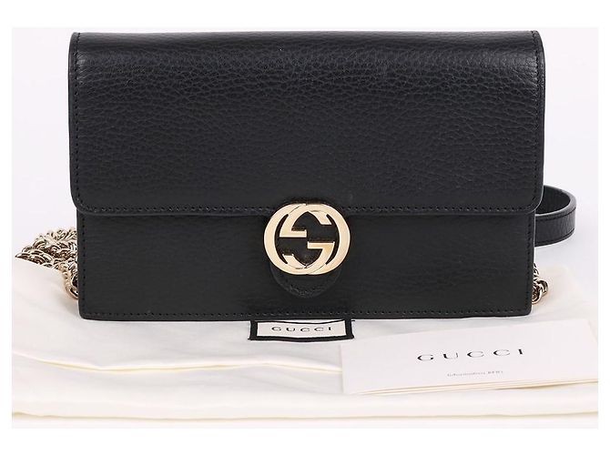 Gucci Mini borsa a tracolla WOC nera con incastro Nero - vista 11