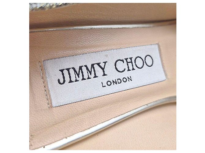 Jimmy Choo Escarpins Glitter Dahlia Dourado - vista 7