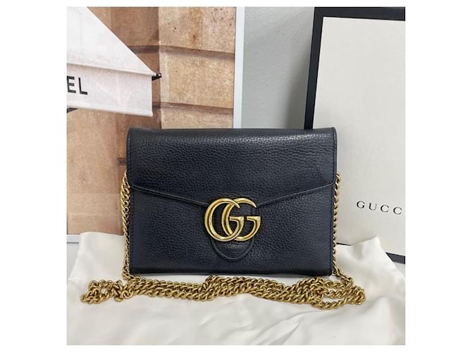 Gucci Borsa a tracolla con catena Nero - vista 2