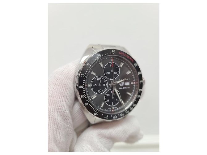 Tag Heuer Formula Caliber Chronograph Automatic Steel Watch Silvery - view 5