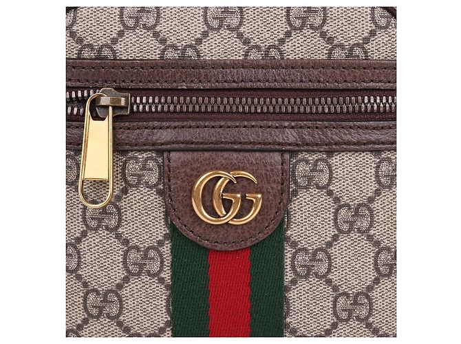Gucci Borsa a tracolla Ophidia GG Mini Marrone - vista 3