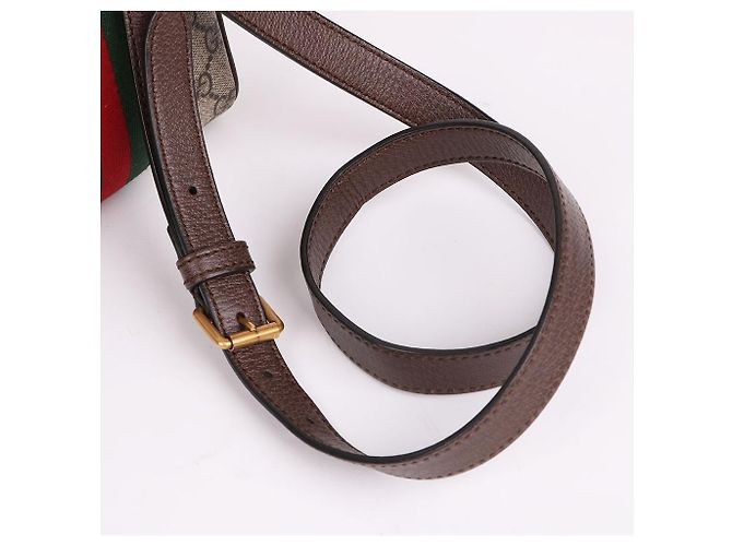 Gucci Borsa a tracolla Ophidia GG Mini Marrone - vista 7