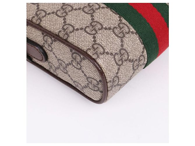 Gucci Borsa a tracolla Ophidia GG Mini Marrone - vista 9