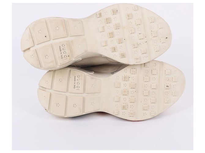 Gucci Sneakers Dirty Trip Print Raiton Bianco - vista 8