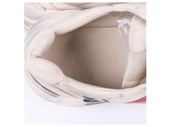 Gucci Sneakers Dirty Trip Print Raiton Bianco - vista 9