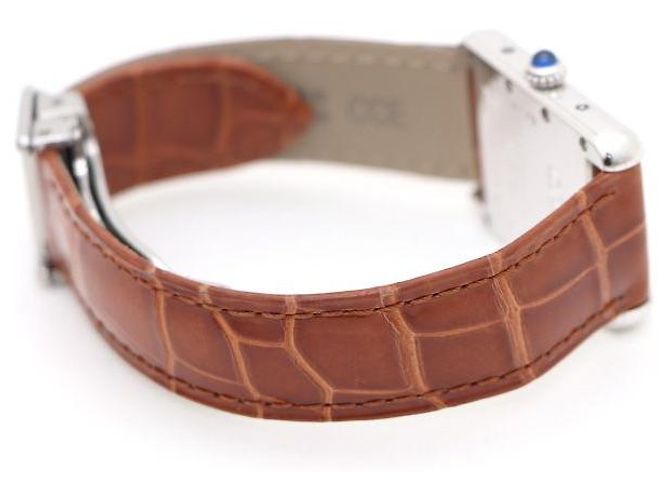 Cartier Relógio feminino de couro com mostrador de quartzo Silver Must Vermelho - vista 4
