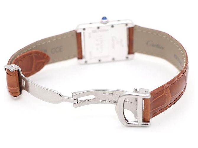 Cartier Relógio feminino de couro com mostrador de quartzo Silver Must Vermelho - vista 6