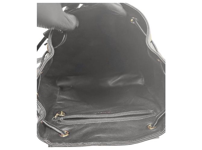 Chanel Gesteppter Rucksack Schwarz - Ansicht 10