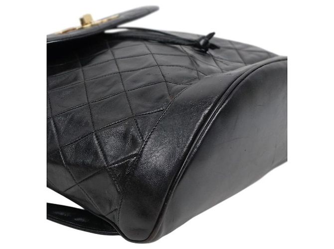 Chanel Gesteppter Rucksack Schwarz - Ansicht 5
