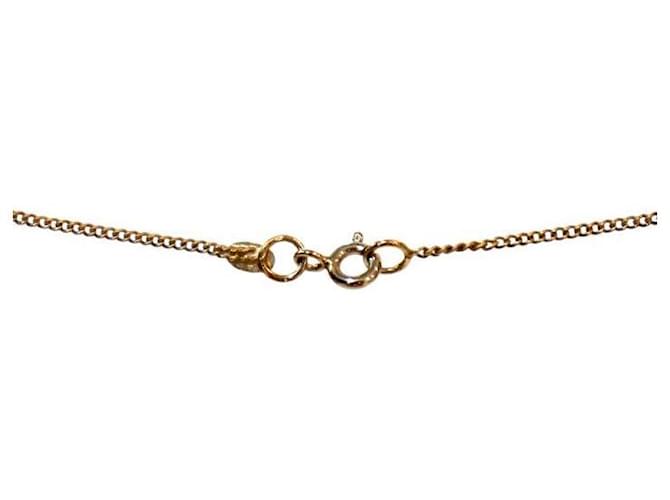 Chanel Collana CC Oro con Cuore Rosa - vista 4