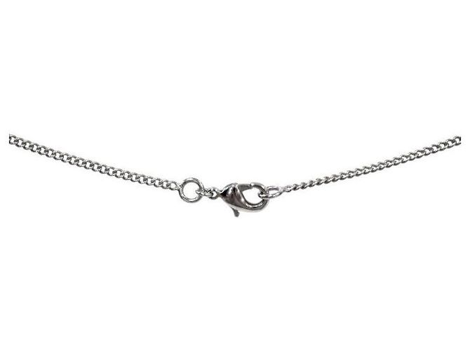 Chanel Collar Pearl Drop CC Plata - vista 4