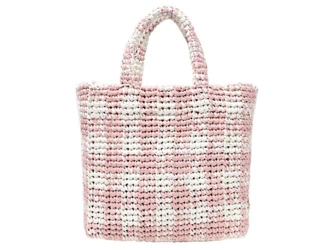 Prada Rosa Raphia Tote Bag Pink - Ansicht 3