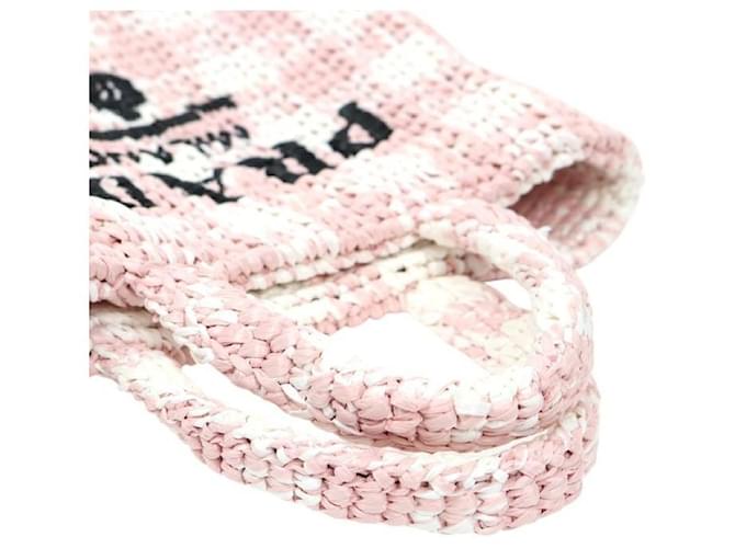 Prada Rosa Raphia Tote Bag Pink - Ansicht 8