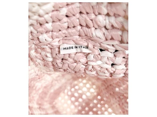 Prada Rosa Raphia Tote Bag Pink - Ansicht 9