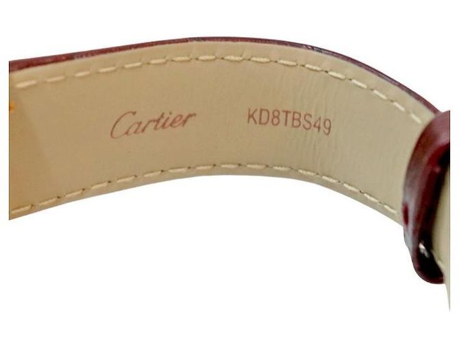 Cartier Tank Must Large Uhr Rot - Ansicht 8