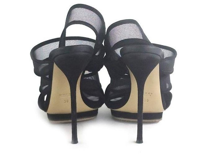 Gucci Wildlederschuhe Schwarz - Ansicht 4