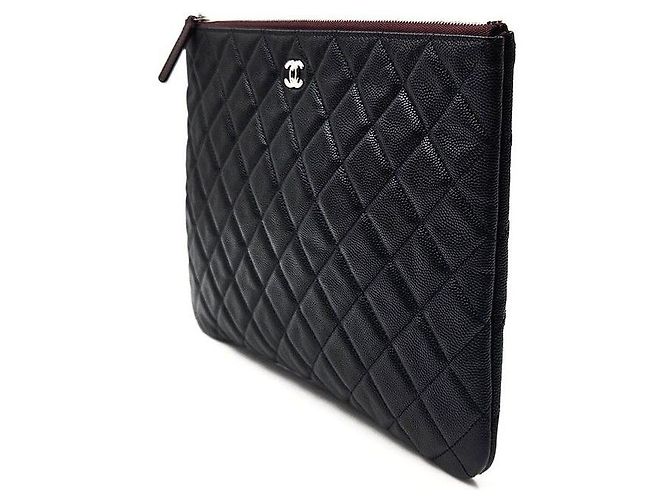 Chanel Clutch Caviar New Medium Nero - vista 2