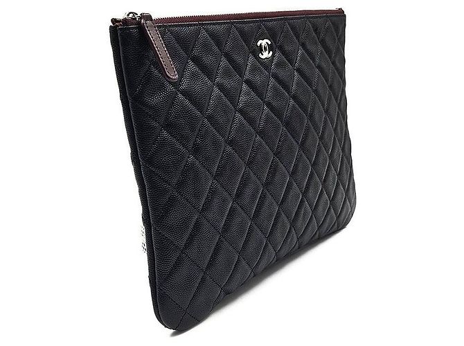 Chanel Clutch Caviar New Medium Nero - vista 3