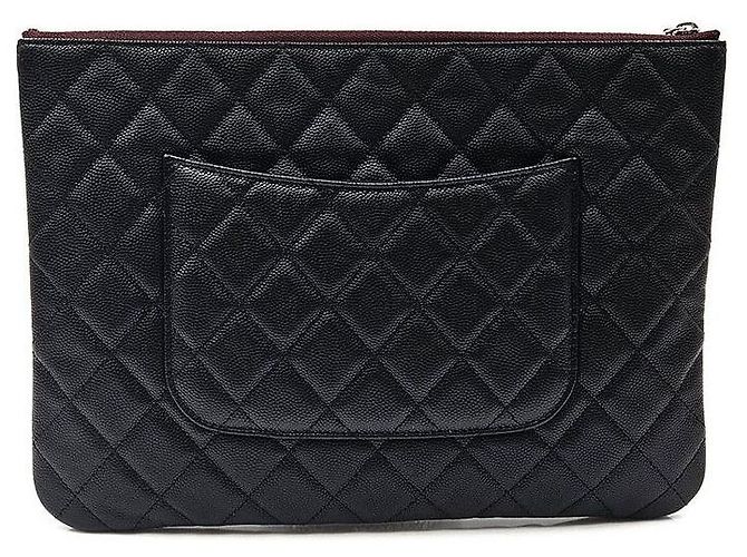 Chanel Clutch Caviar New Medium Nero - vista 4