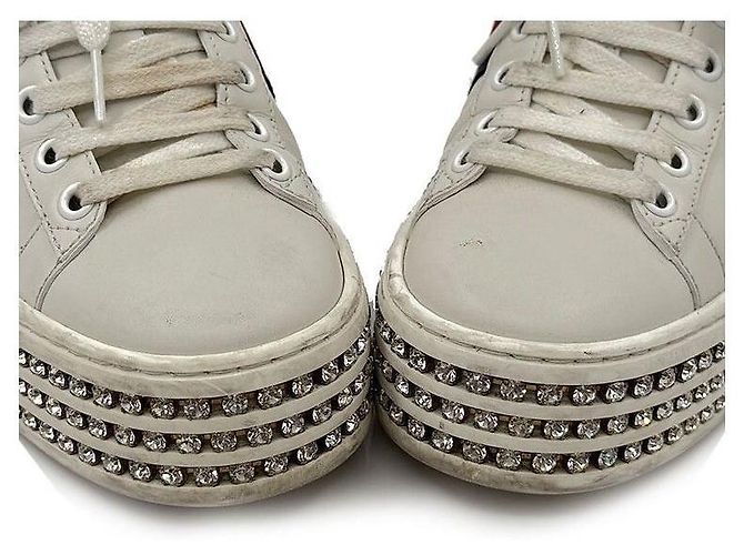 Gucci Sneakers Ace con ricamo di api e cristalli - vista 6
