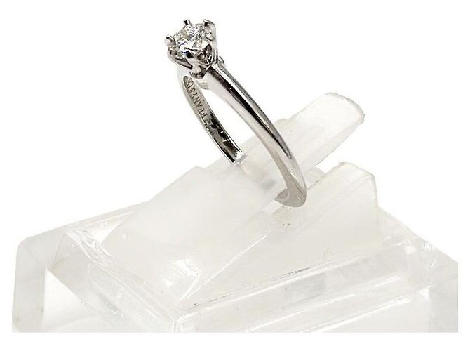 Tiffany & Co Tiffany Diamant-Ehering aus Platin Mehrfarben - Ansicht 2