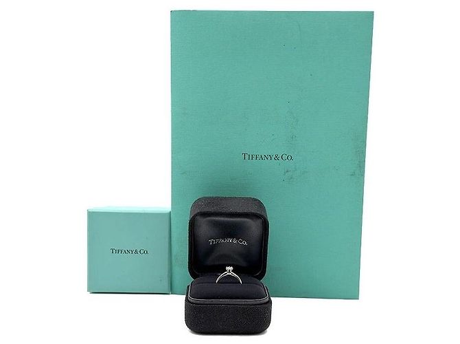 Tiffany & Co Tiffany Diamant-Ehering aus Platin Mehrfarben - Ansicht 5