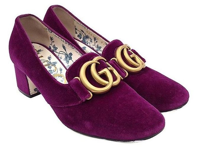 Gucci Marmont Samt Schuhe - Ansicht 3