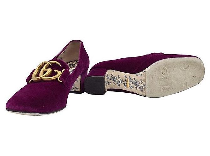 Gucci Marmont Samt Schuhe - Ansicht 5