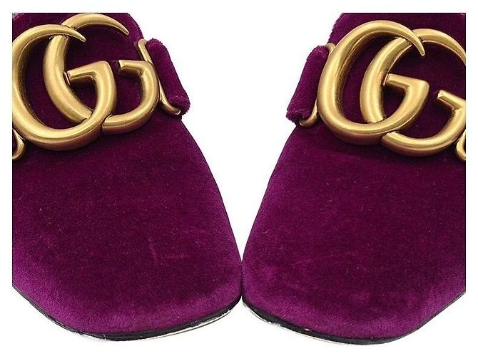 Gucci Marmont Samt Schuhe - Ansicht 7