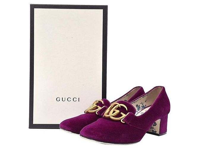 Gucci Marmont Samt Schuhe - Ansicht 8
