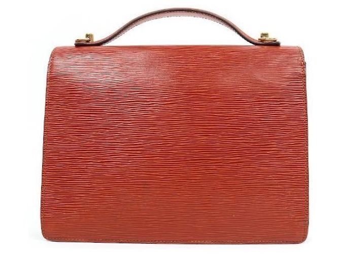 Louis Vuitton Bolso Epi Montsouris marrón Castaño - vista 3