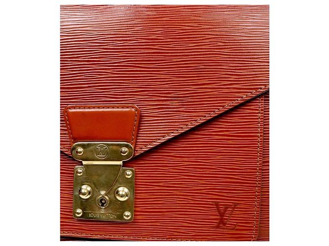 Louis Vuitton Bolso Epi Montsouris marrón Castaño - vista 7