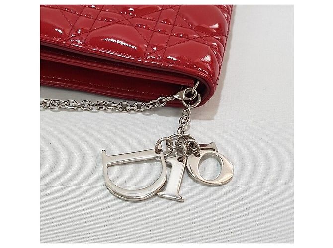 Dior Clutch e borsa a tracolla in vernice Cannage - vista 4